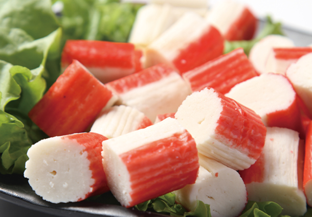 Surimi crab chunks IQF